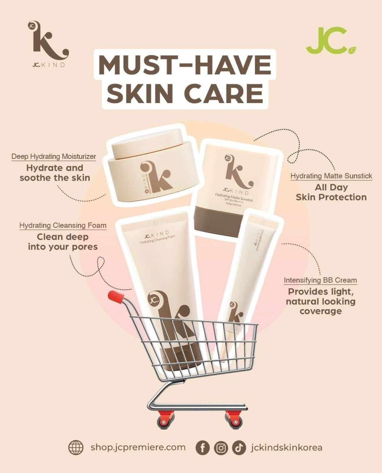 JC Kind Intentions skin care Package (Package includes 10 Items )
